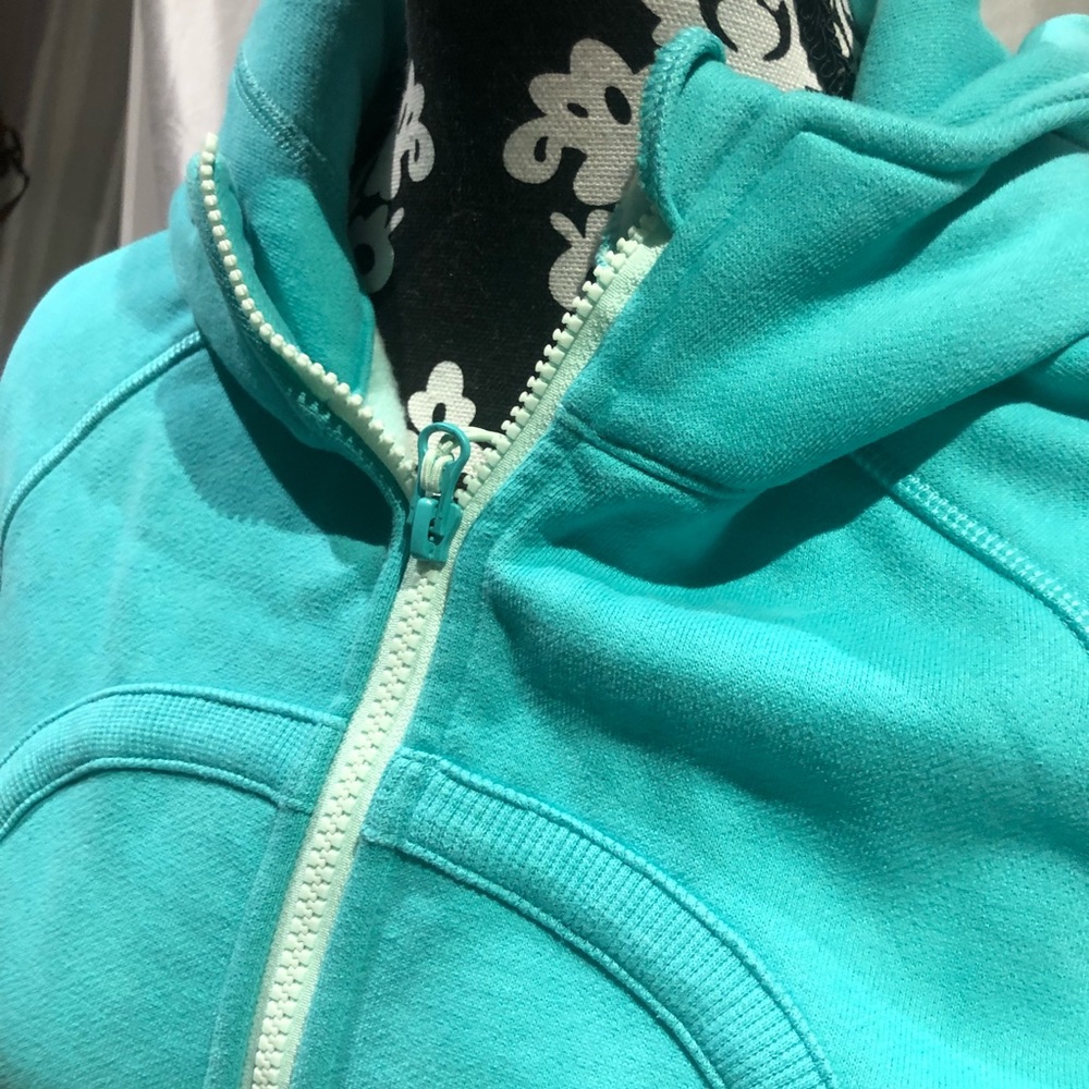 Lululemon Teal Scuba Zip Up Hoodie - Picture 2 of 3